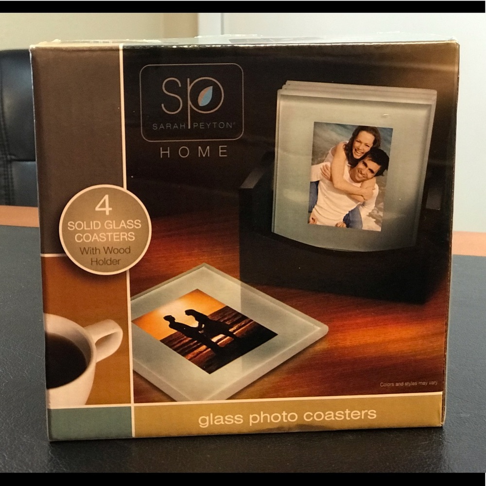 Sarah Peyton solid glass coasters